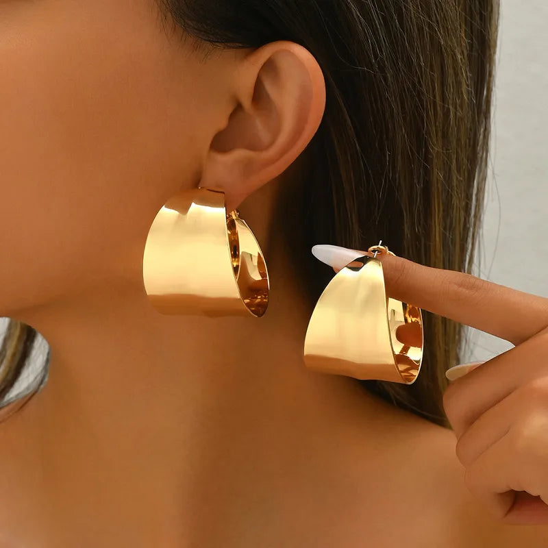 Wide Hoop Earring