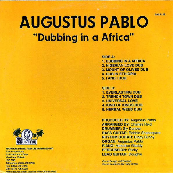 Augustus Pablo - Dubbing In A Africa