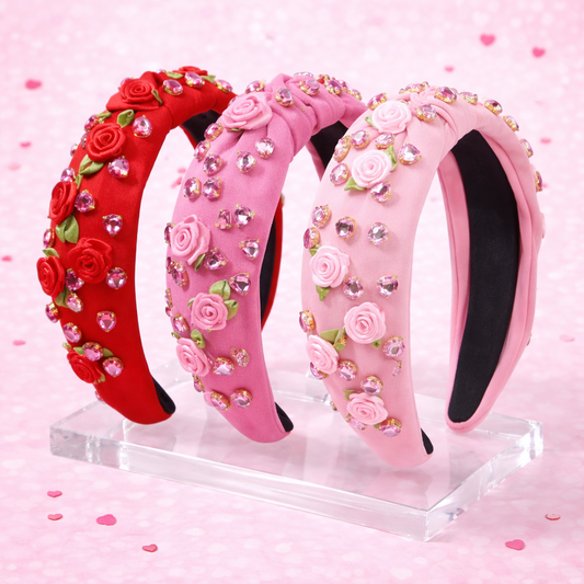 Baby Pink Roses Headband