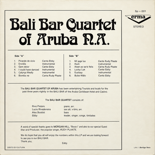 Bali Bar Quartet Of Aruba N.A.
