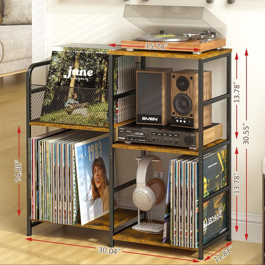 Record Player Stand 300+ Albums
