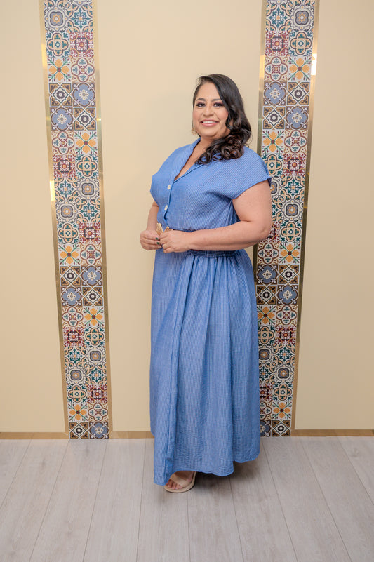 Denim Maxi Dress