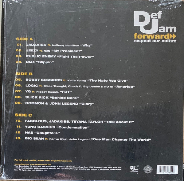 Def Jam Forward: Respect Our Culture (2 LP) (Etching)