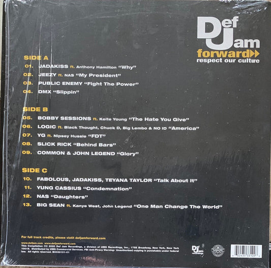 Def Jam Forward: Respect Our Culture (2 LP) (Etching)