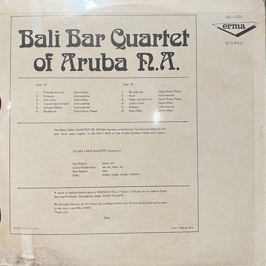 Bali Bar Quartet Of Aruba N.A.