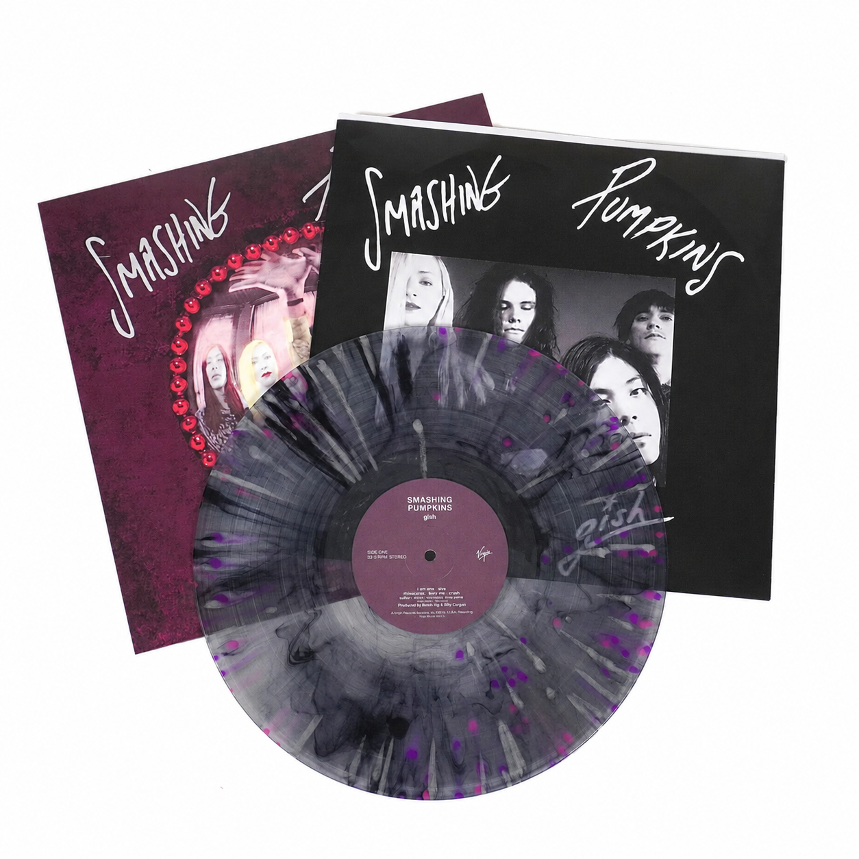Smashing Pumpkins - Gish (Gray w Pink & Purple Splatter)