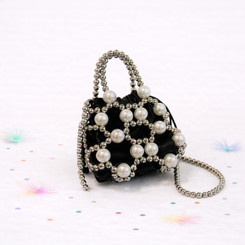 Pearl Beaded Crossbody Bag