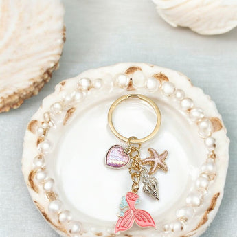 Mermaid Keychain with Charms
