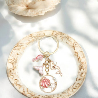 Coral Reef Keychain with Charms