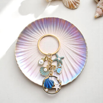 Blue Reef Keychain with Charms