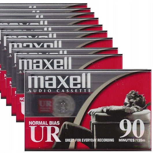 Maxell UR-90 Normal Bias Audio Cassettes 90 Minute