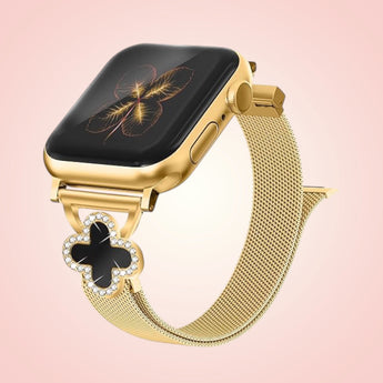 Gold Slim Metal Band Compatible with Apple Watch Band