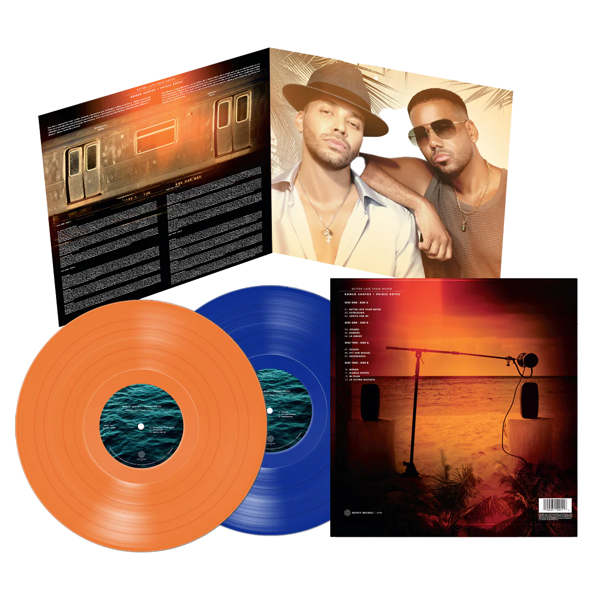 Romeo Santos & Prince Royce - Better Late Than Never (Orange & Aqua) (2 LP)