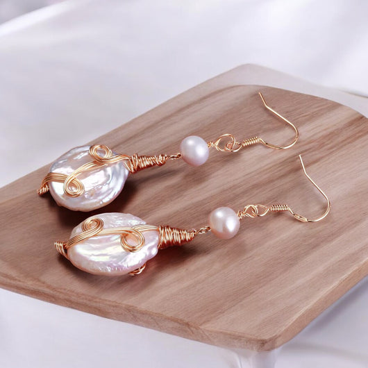 Pearl Water Tangled Drop Earring