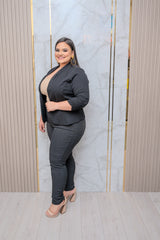 Black High Waist Twill Pants