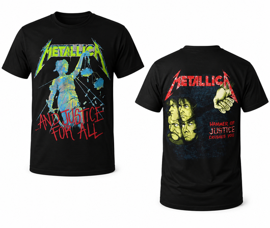Metallica ...And Justice For All Neon Unisex T-Shirt