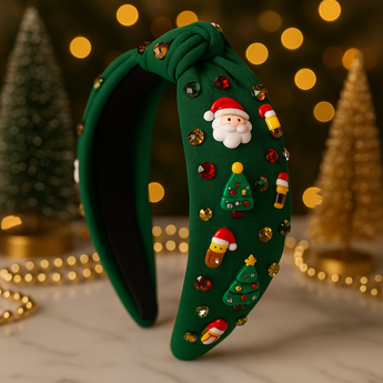 Green Santa Headband