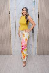 Citron Fit & Flare Top