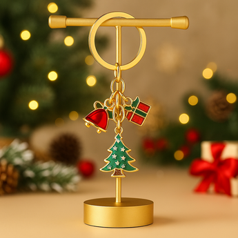 Merry Christmas Tree Keychain