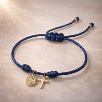 Midnight Faith Cord Bracelet