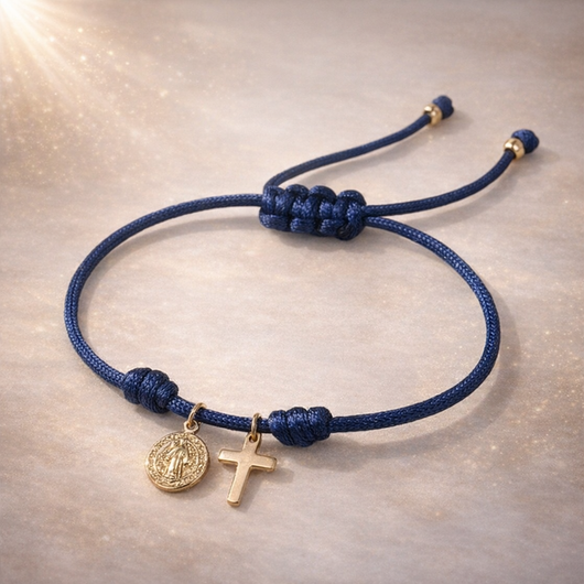 Midnight Faith Cord Bracelet