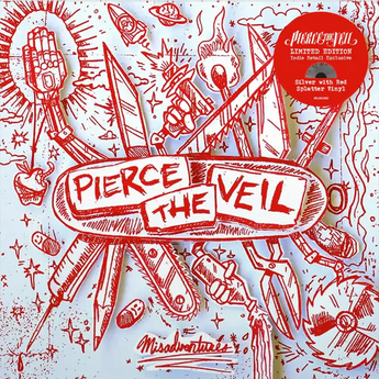 Pierce The Veil - Misadventures  (Limited) (Silver, Red Splatter)