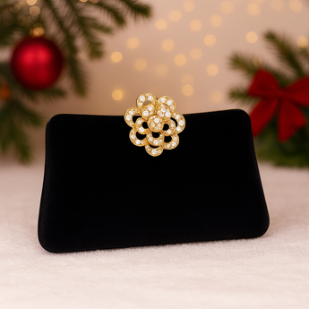 Midnight Rose Clutch