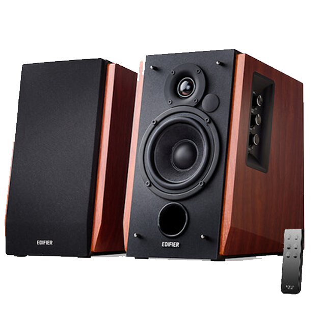 Edifier R1700BT Bluetooth Wireless 2.0 Book Shelf Speakers 66 Watts Wood Grain