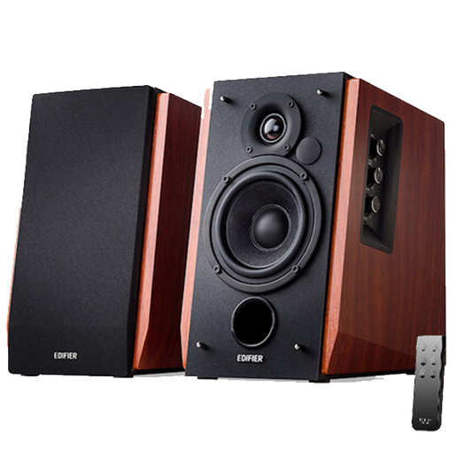 Edifier R1700BT Bluetooth Wireless 2.0 Book Shelf Speakers 66 Watts Wood Grain