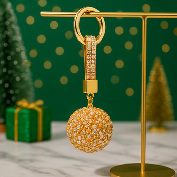 Golden Luxe Globe Keychain