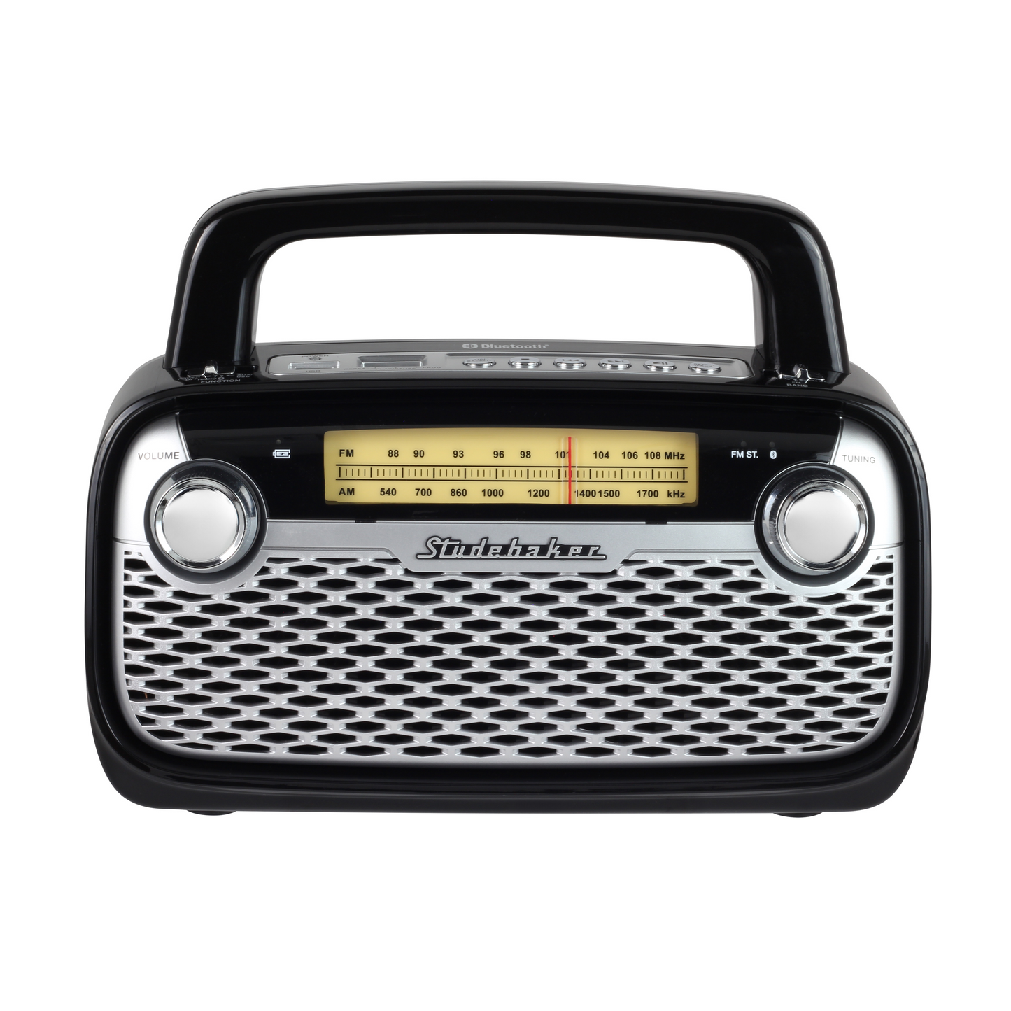 Studebaker Retro Portable AM/ FM Rechargable Radio & Speaker