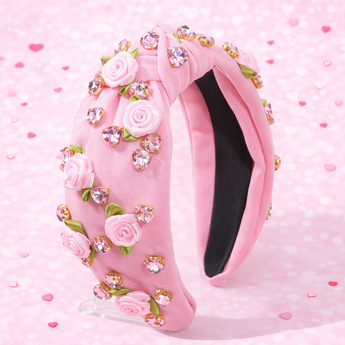 Baby Pink Roses Headband