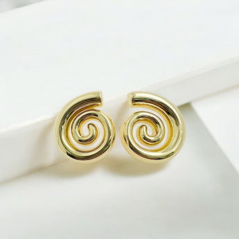 Swirl Statement Stud Earring