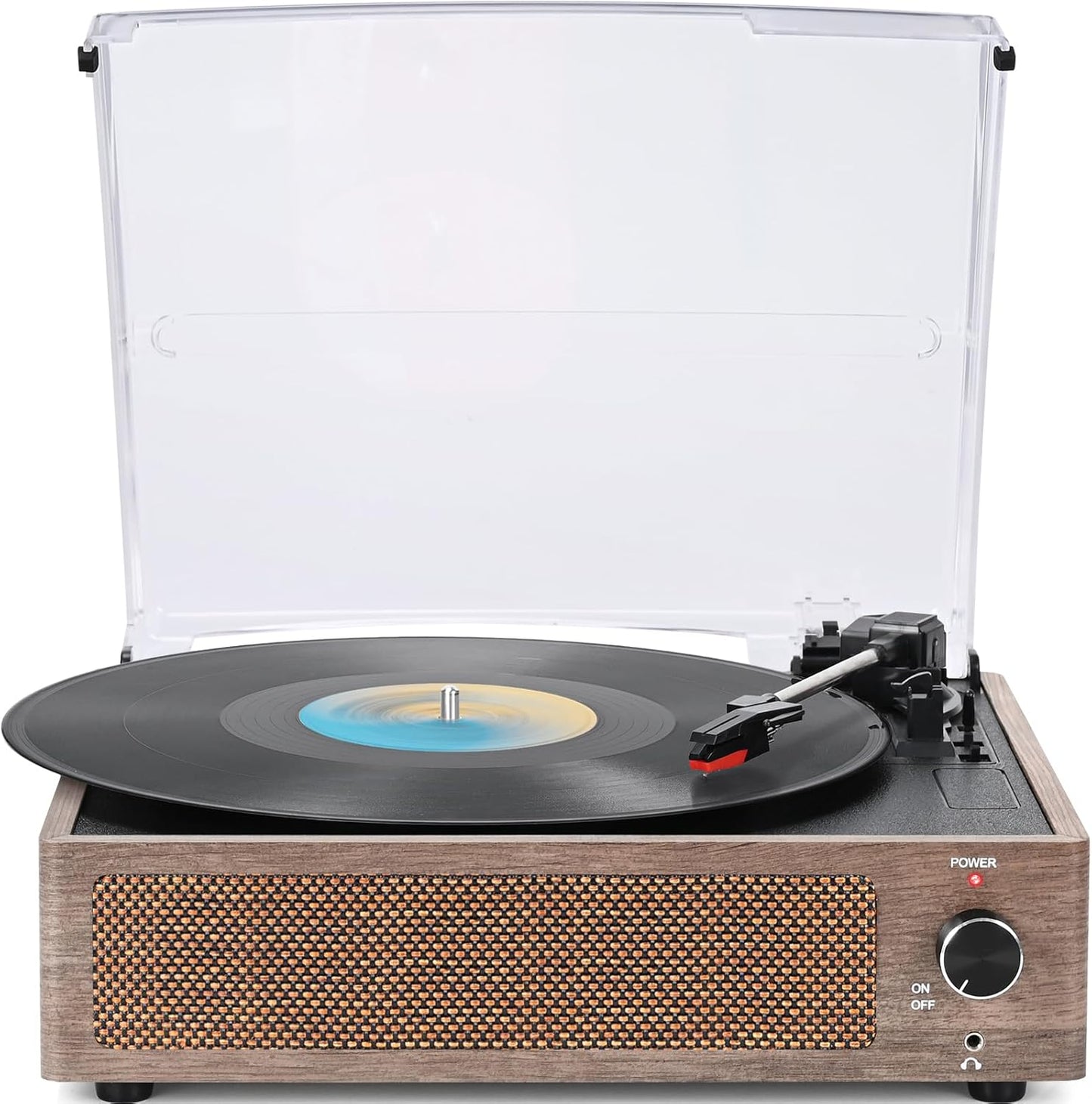 Vinyl Record Player with Speakers