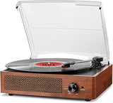 Vinyl Record Player with Speakers