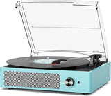Vinyl Record Player with Speakers