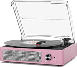 Vinyl Record Player with Speakers