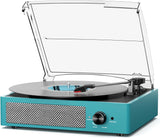 Vinyl Record Player with Speakers