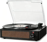 Vinyl Record Player with Speakers
