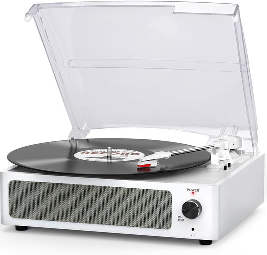 Vinyl Record Player with Speakers