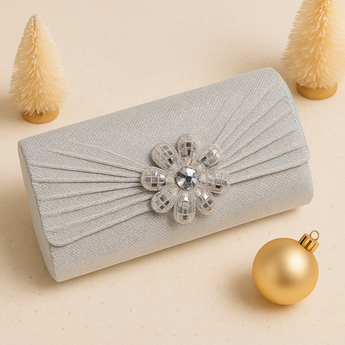 Silver Grace Clutch