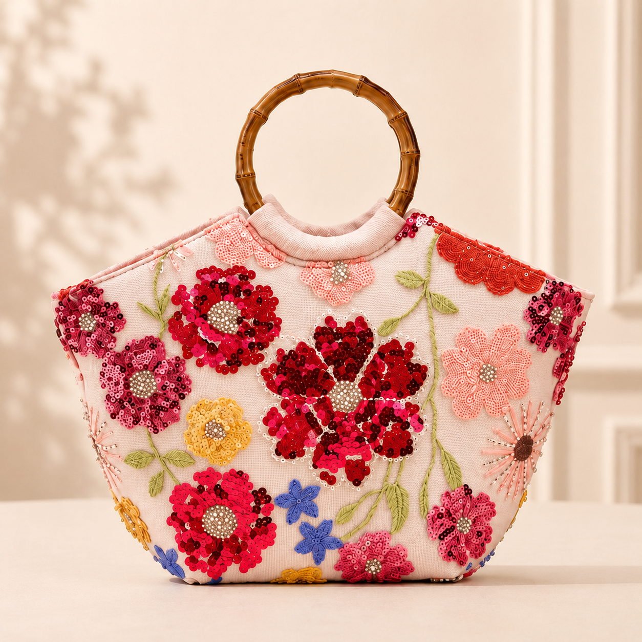 The Crimson Bloom Tote