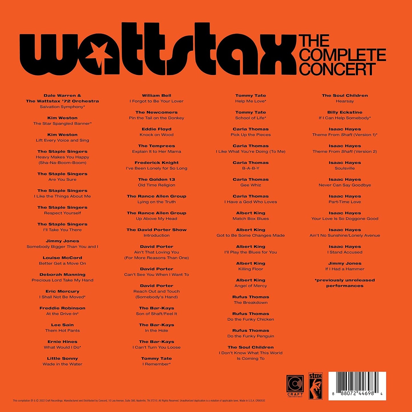 Various Artists - Wattstax '72 (10 LP)
