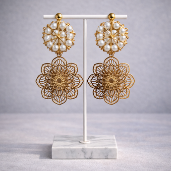 Ivory Petal Earrings