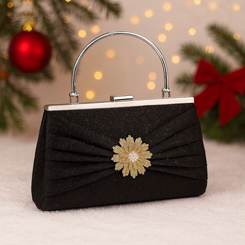 Midnight Bloom Clutch