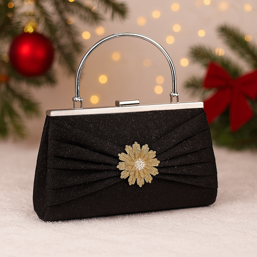 Midnight Bloom Clutch