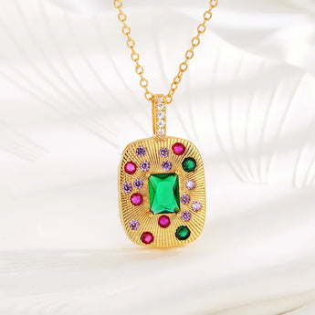 Colorful Pendant Necklace