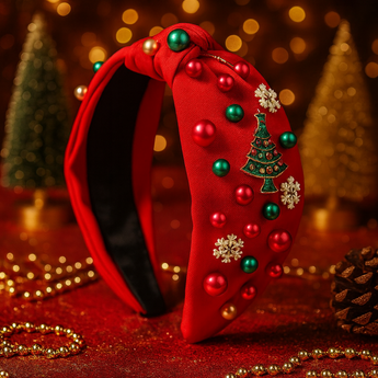 Red Santa Cheer Headband