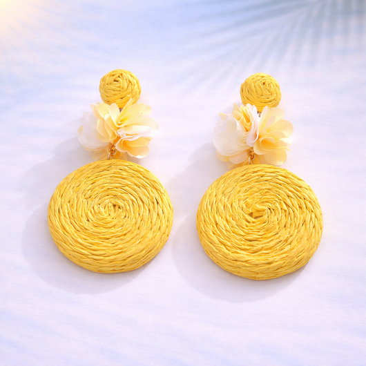 Sun Bloom Drop Earring
