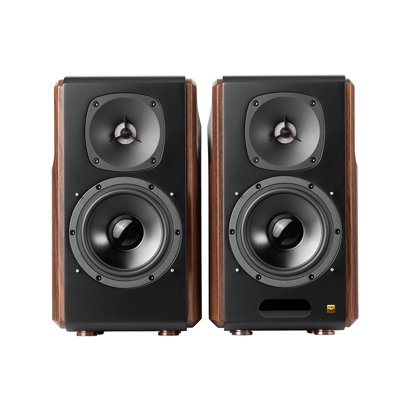 Edifier S2000 Bluetooth Wireless 2.0 Book Shelf Speakers 66 Watts Wood Grain (Brown)